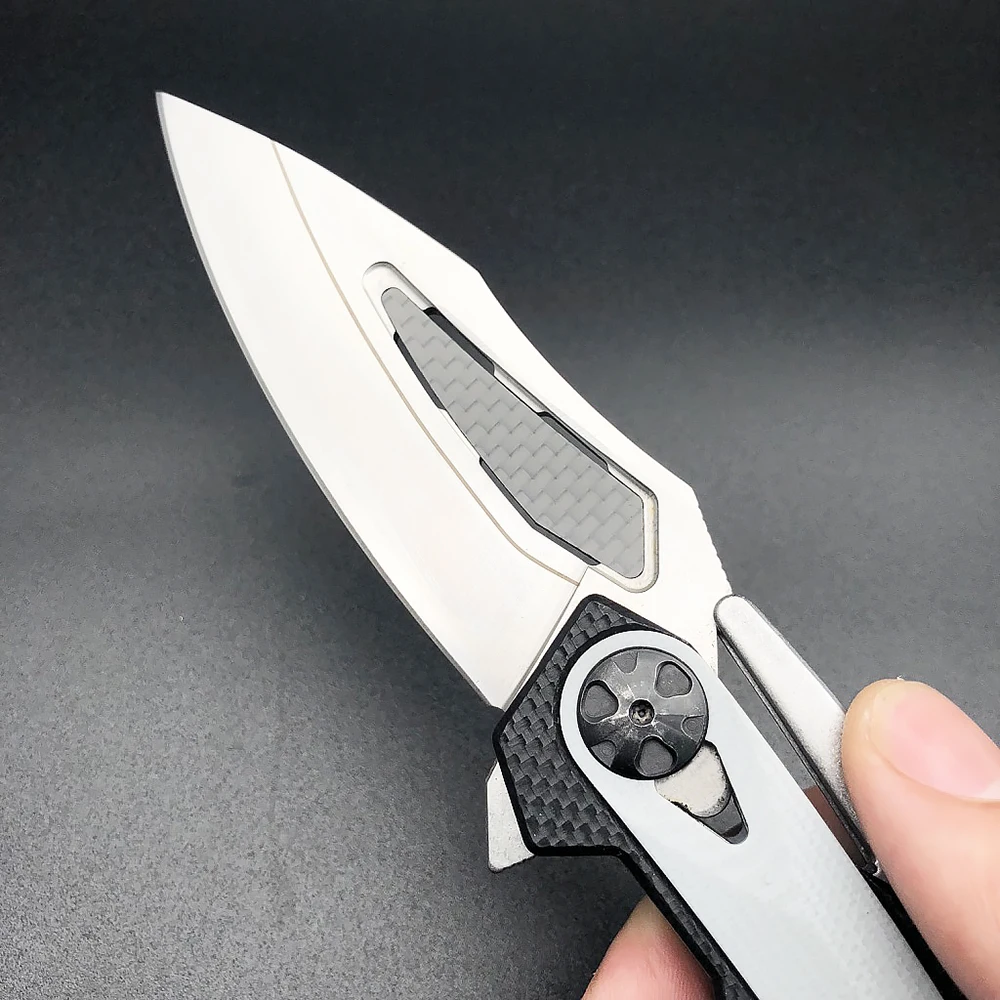 Карманный нож BJL ZT0999 D2 из стали и углеродного волокна с ЧПУ тактический складной