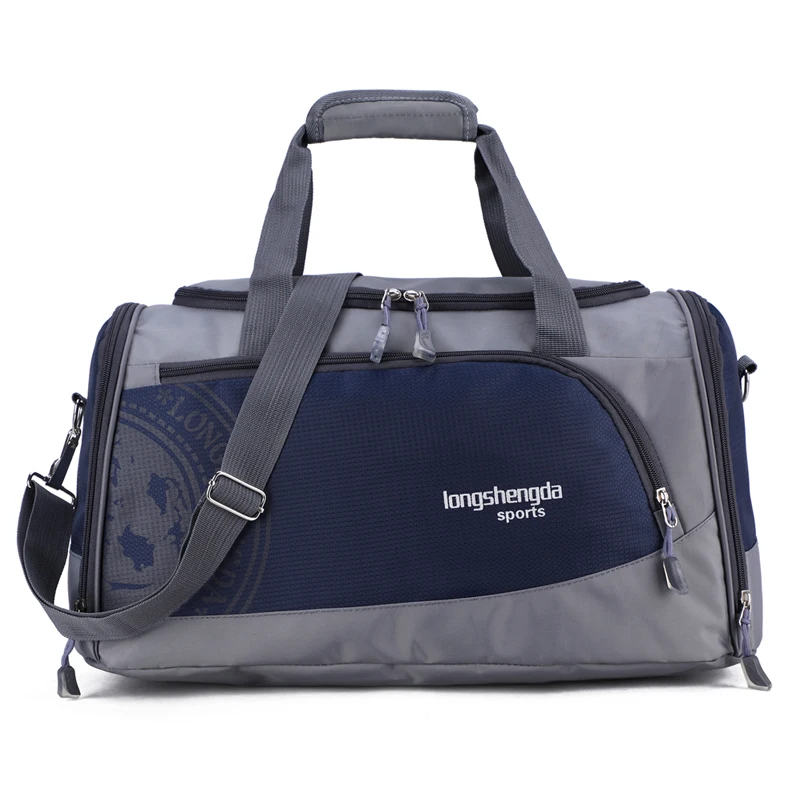 Большой емкости путешествия мала carry on duffle нейлоновый костюм большой вещевой мешок Дорожная сумка для мужчин - Цвет: Темно-синий