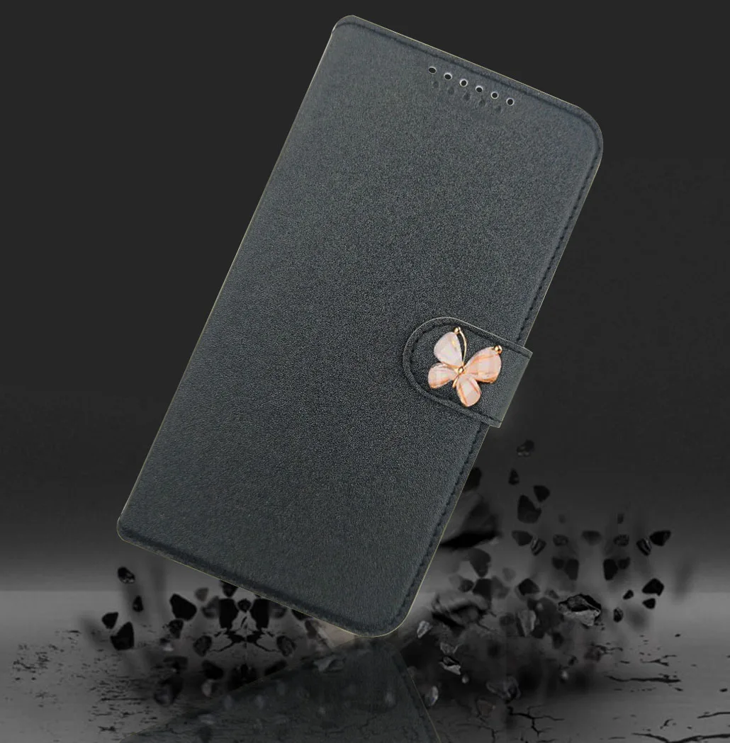 Из искусственной кожи+ Чехол-бумажник чехол для Oukitel K6000 K4000 U11 U15 U20 U7 рlus Lite Pro K5000 K5 K3 C8 U13 U15S Флип Защитные чехлы - Цвет: BLACK With Butterfly