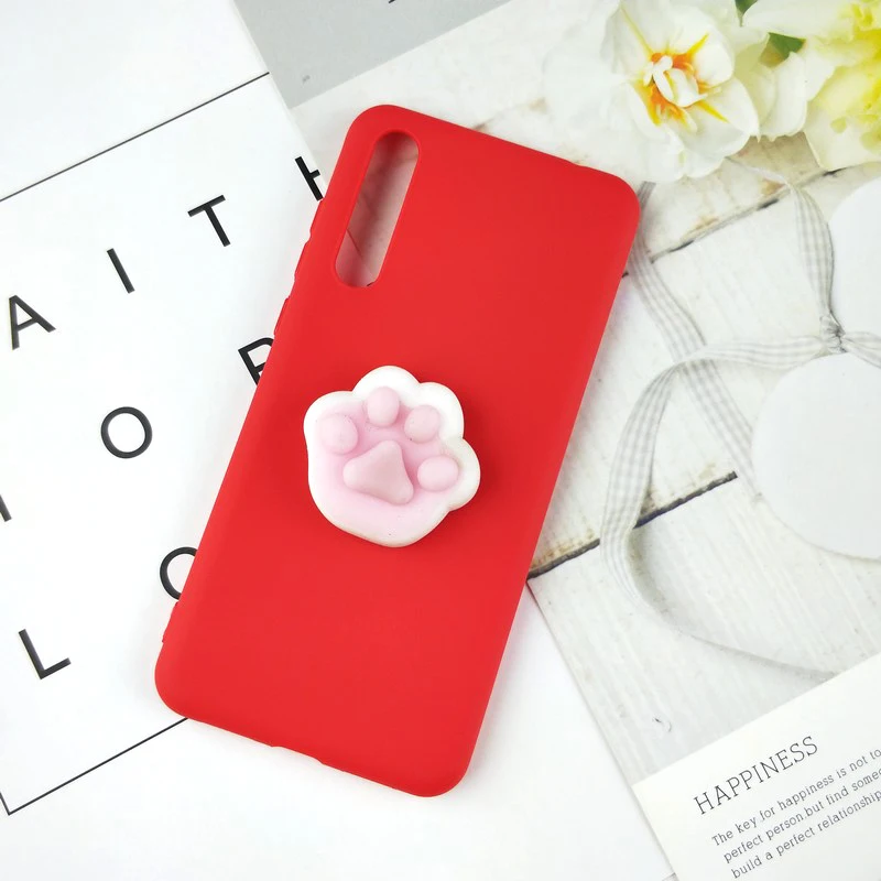 3D Cartoon Squishy Case For Huawei P20 Plus Funny Cute Foot TPU Soft Cover |