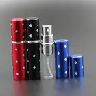 15 шт.лот, опт, распылитель, распылитель, флакон для духов, 10 мл, пустая алюминиевая стеклянная точка, анодированная, компактная, для путешествий, многоразовая бутылка