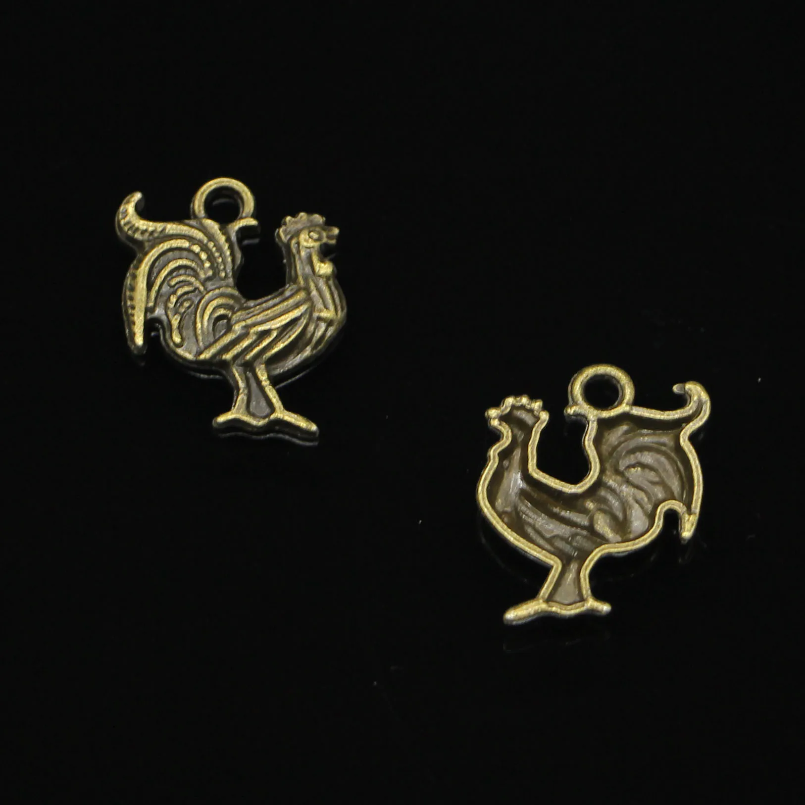 68pcs Antique Bronze Plated cock rooster Charms for Jewelry Making DIY Handmade Pendants 22*18mm | Украшения и аксессуары