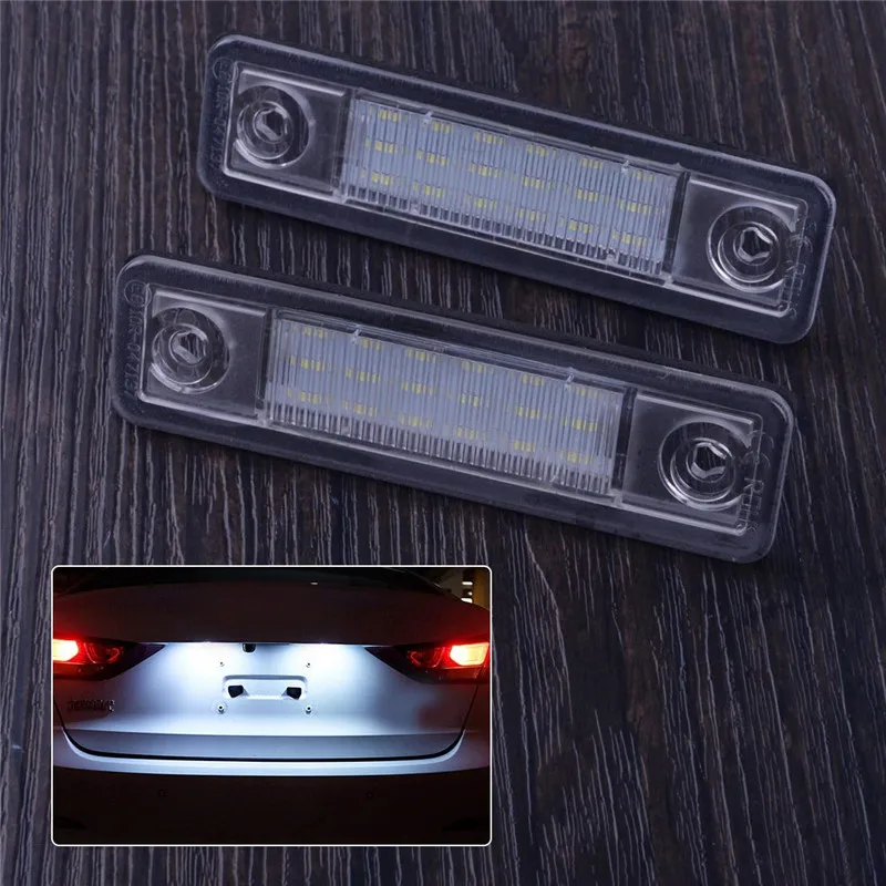 Светодиодные белые лампы 12 В для номерного знака Opel Astra G F Corsa B Zafira A Vectra For Omega