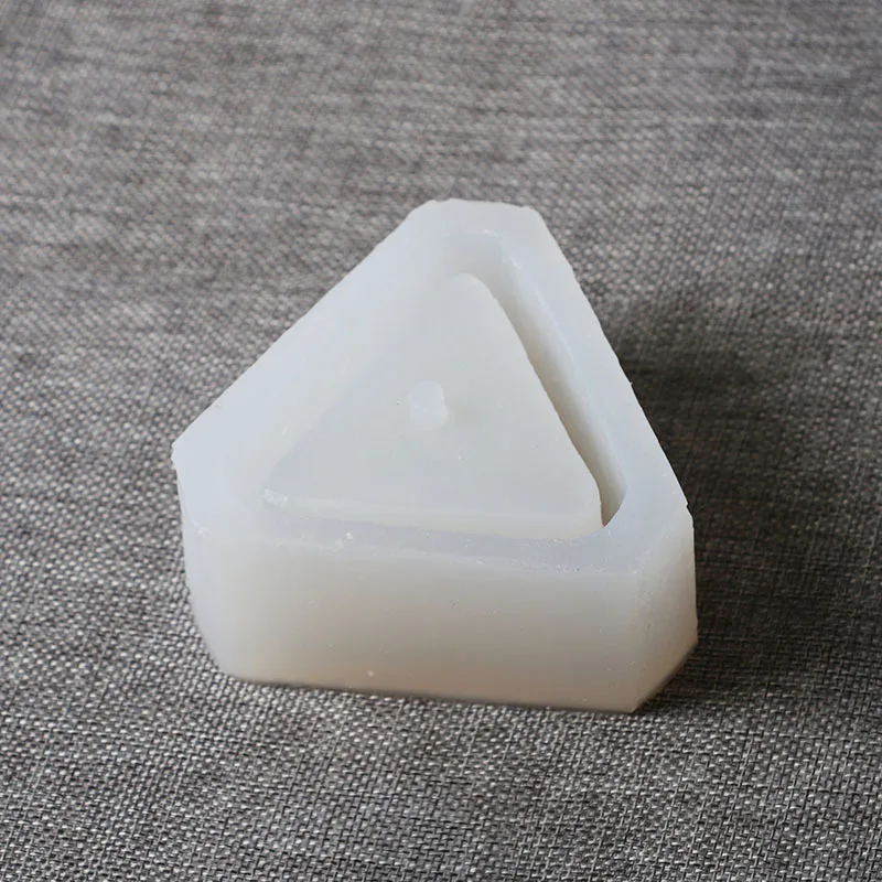 3D бетонный цветочный горшок фототреугольная форма для растений цементная