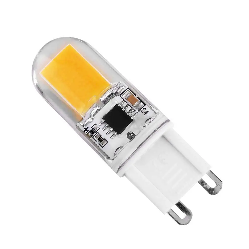 Диммируемая и декоративная G9 COB 9W AC200 240V Светодиодная лампа для хрустальных люстр