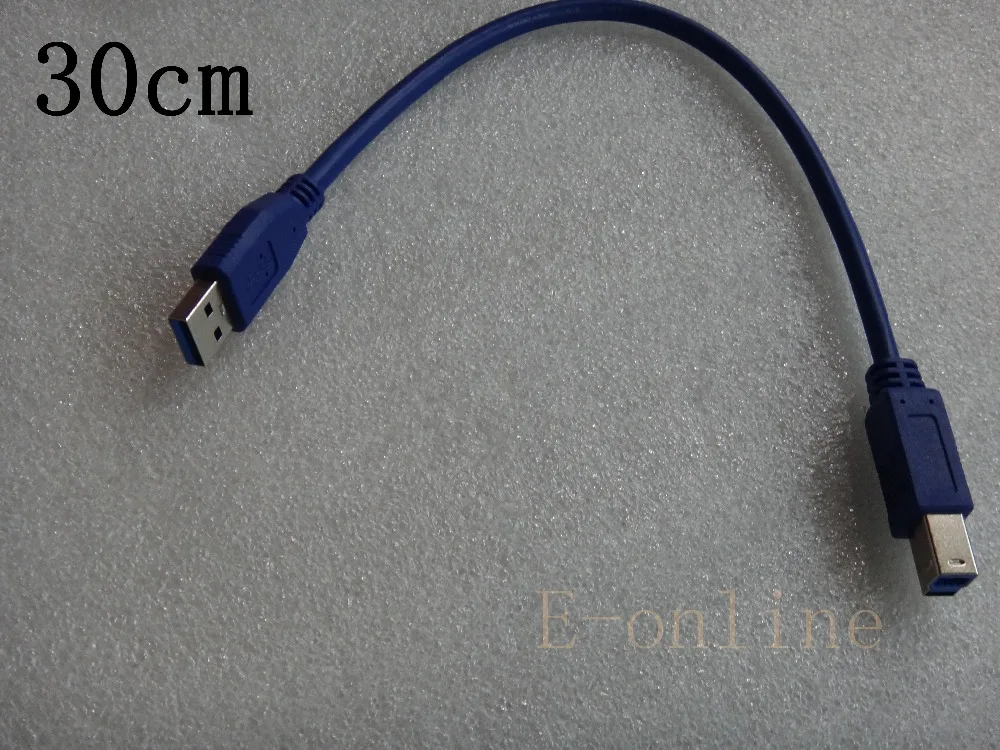 Высококачественный синий USB 3 0 кабель Супер Скоростной AM To BM для передачи данных M