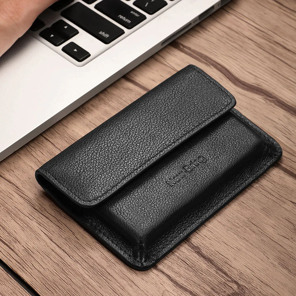 NewBring, тонкий функциональный кошелек из натуральной кожи, кошелек с отделением для карт, держатель для наличных монет, передний карман для мужчин, женщин, мужчин, женщин