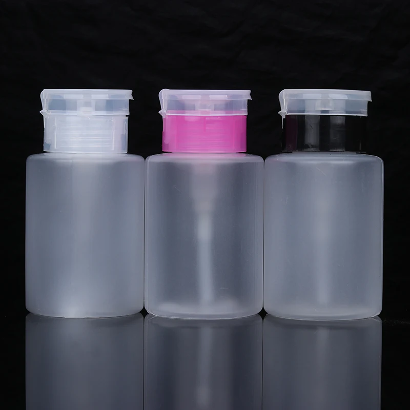 Прозрачный пустой флакон для ногтей 150 мл диспенсер насоса очищающее средство