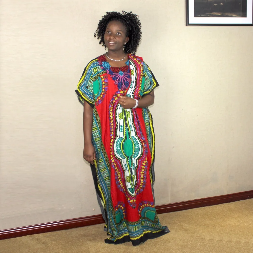 Dashikiage Новая мода для женщин с традиционным африканским принтом Дашики вечерние