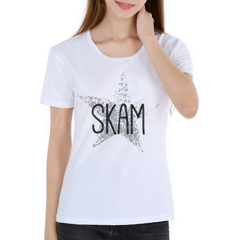 2020 классический сериал футболка для женщин модные Skam белая Забавный Футболка skam