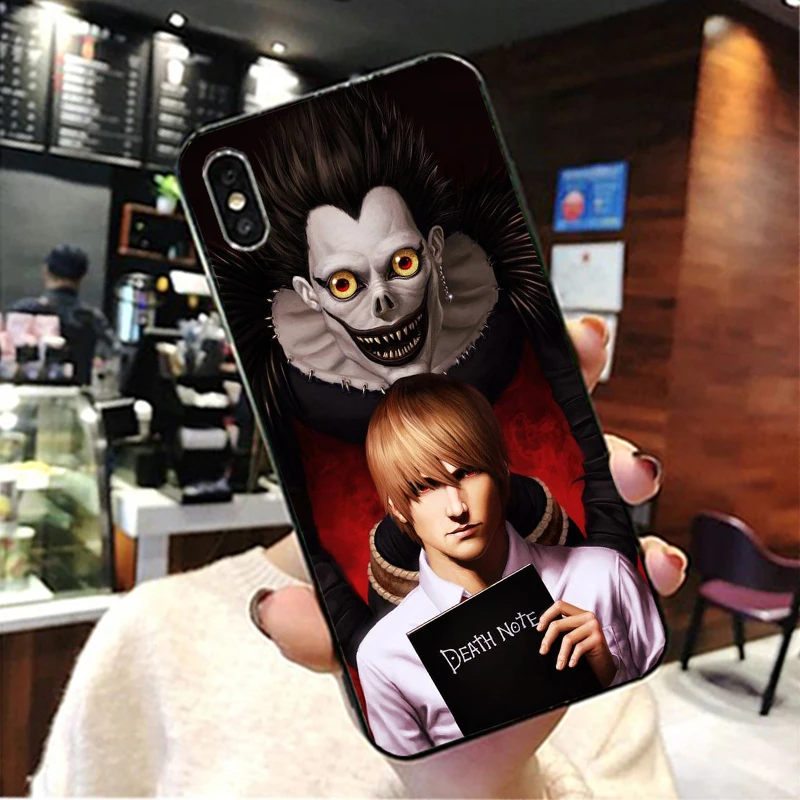 Death Note Ryuk kira TPU Мягкий Черный силиконовый чехол для Apple iPhone 8 7 6 6S Plus X 10 XS Max XR 5 5S