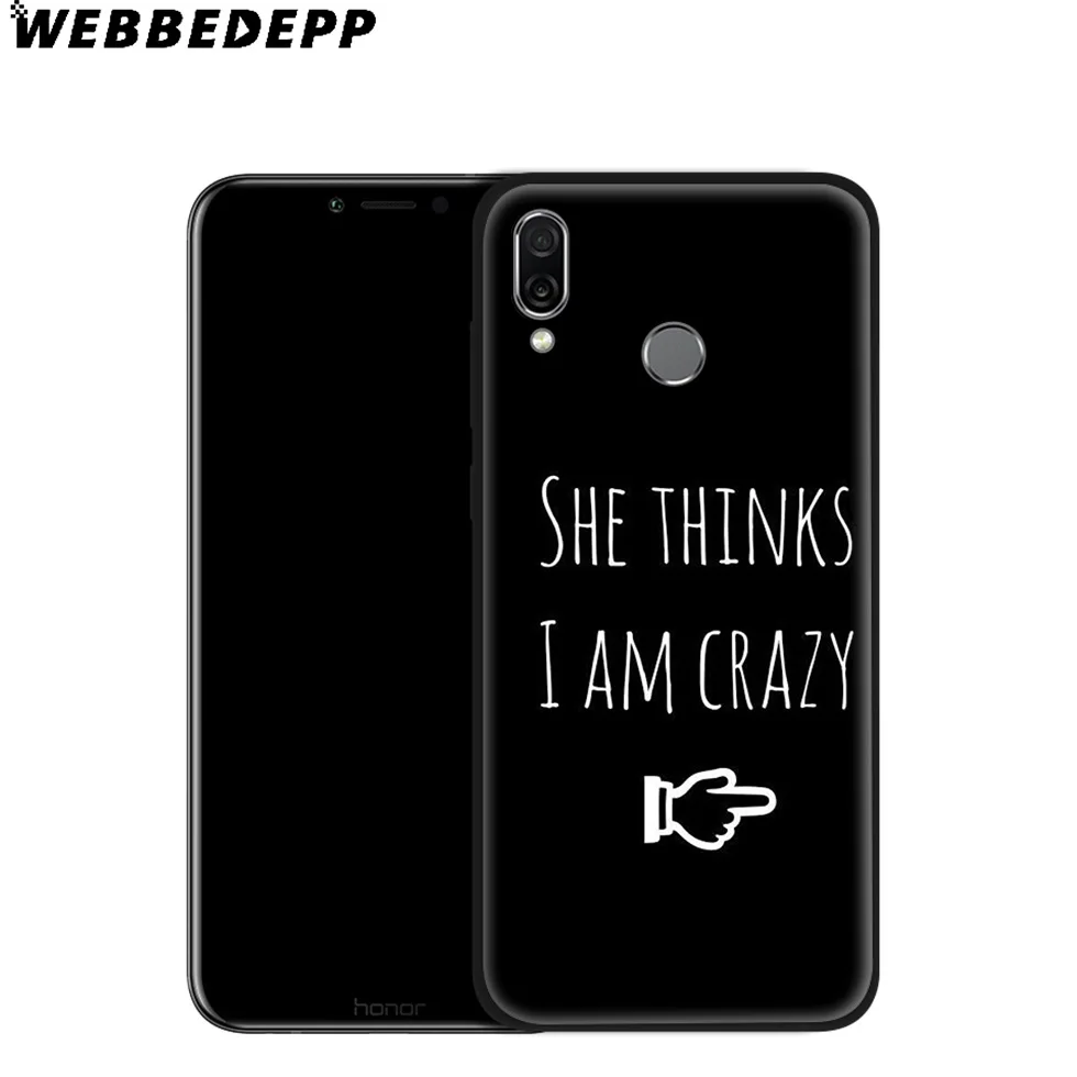 Мягкий чехол WEBBEDEPP Queen &amp King для Huawei P8 P9 P10 P20 P30 Lite Pro P Smart Z Plus 2019 Y6 Prime 2018 2017 Mini |
