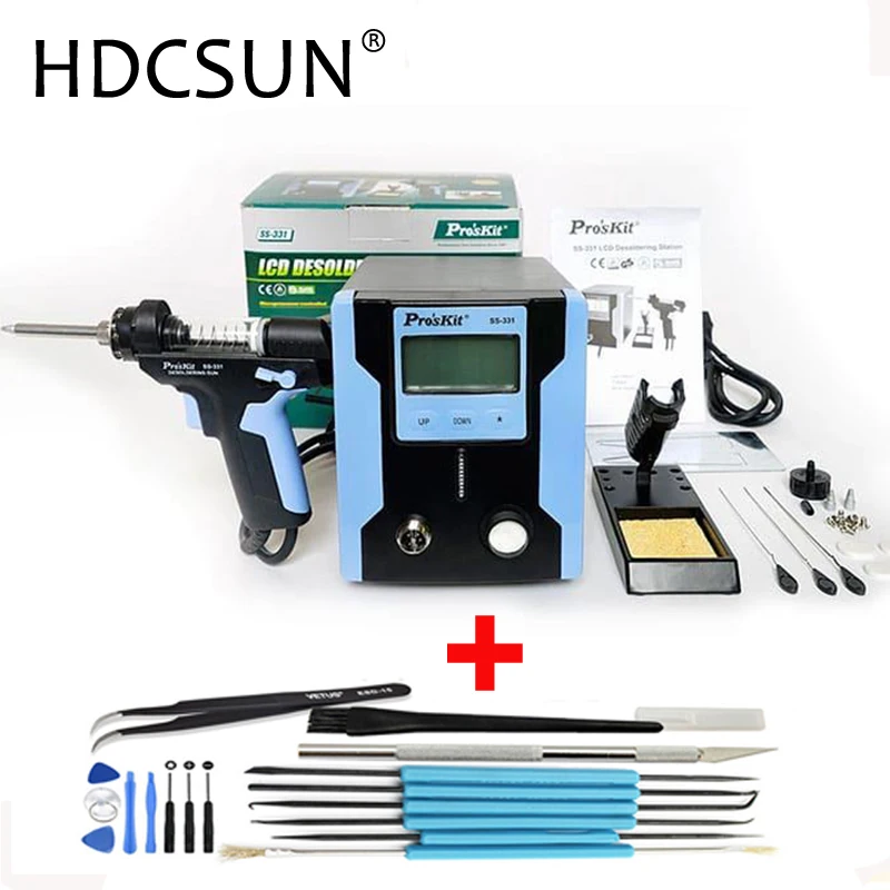 Pro'sKit электрический пистолет для удаления припоя антистатический Мощный насос