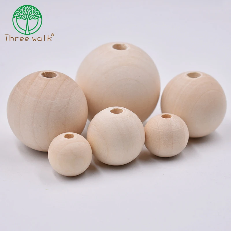 

8/10/12/14/16/18/20mm Wood Spacer Bead Natural Color Eco-Friendly Wooden Beads DIY Jewelry Making handmade