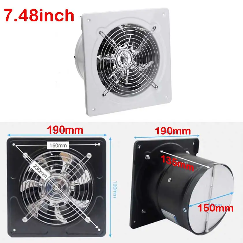 25-40 Вт вентилятор 220 в 5-8 дюймов вытяжной вентилятор Настенный Вентилятор для дома, ванной, кухни вентиляционное отверстие