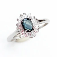 925 sterling silver natural sapphire ring blue ring of women best gift special gift new design