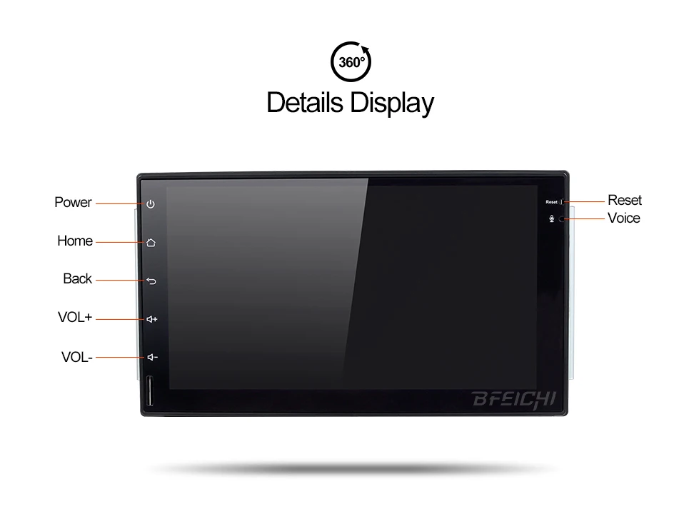 Bfeichi android 7,1 автомобильный dvd gps Навигатор Радио Видео плеер стерео Универсальный радио плеер Автомобильный мультимедийный плеер gps навигация