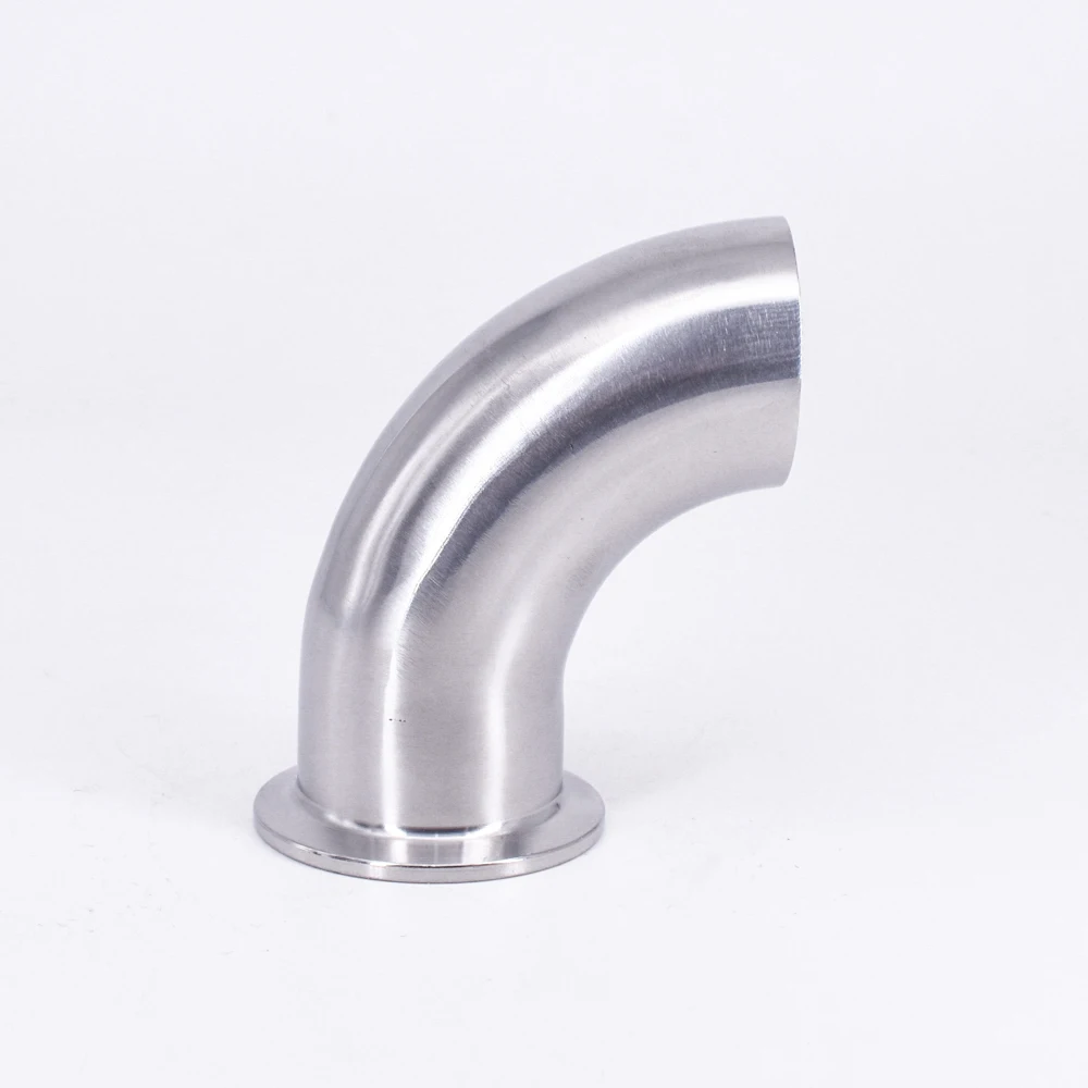 

38mm 1-1/2" Pipe OD Butt Weld x 1.5" Tri Clamp SUS 316L Stainless Steel 90 Degree Elbow Sanitary Pipe Fitting Home Brew Beer