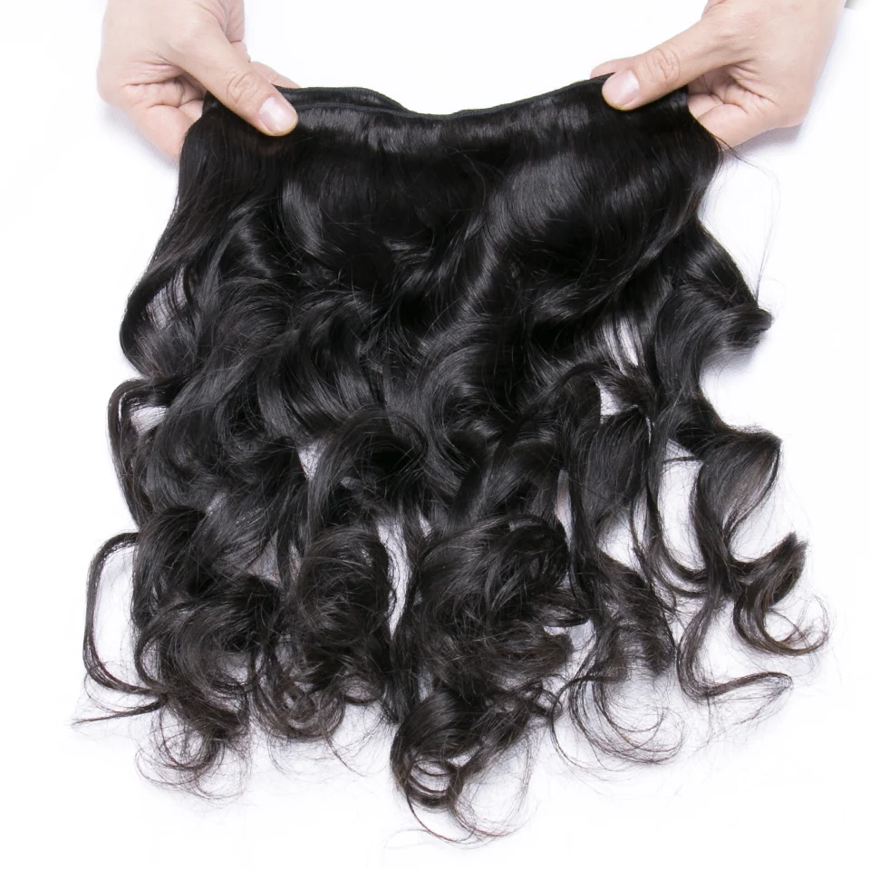 Chloe волосы малазийские Свободные волны 3 пучка Remy для наращивания 8-30 дюймов