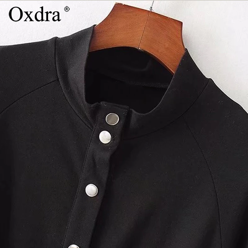 Oxdra женское Повседневное платье Для женщин лето-осень на пуговицах