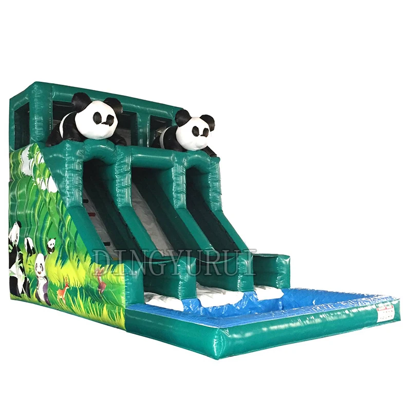 

Commercial inflatable water slide with pool inflatable bouncy slide for sale