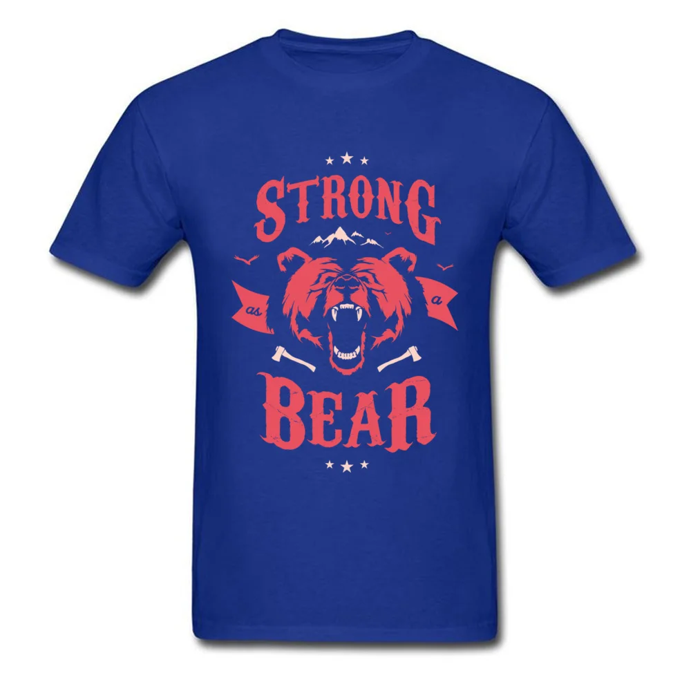Мужская футболка с надписью STRONG AS A BEAR новинка 2018 черные красные Топы И Футболки