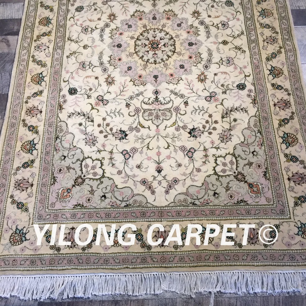 Yilong 4 'x 6' ручной вязки турецкий стиль Роскошный домашний шерстяной Шелковый