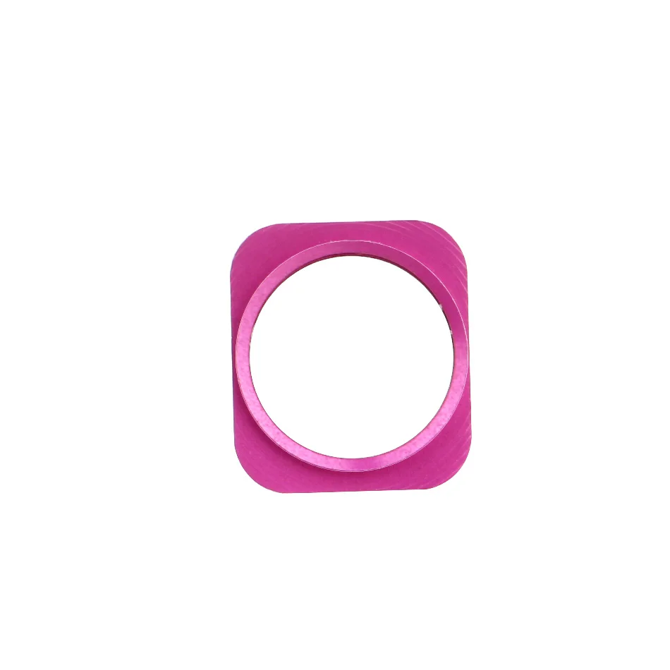 White and Hot Pink 1 шт новая кнопка домой ключ с металлическим кольцом для iPhone 5 такой же вид, как для iPhone 5S стиль - Цвет: White and Hot Pink