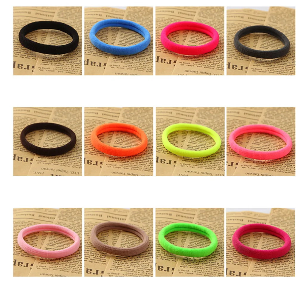 20 шт./лот Цветной волос держатели резинки Женские аксессуары для девочек Для