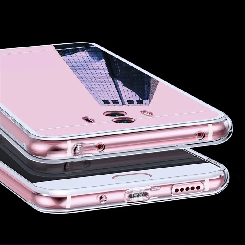Чехол для Huawei P20 Lite P40 P30 роскошный зеркальный мягкий чехол из ТПУ Mate 20 Pro 8 9 10 Y5 Y6 Y7 Y9