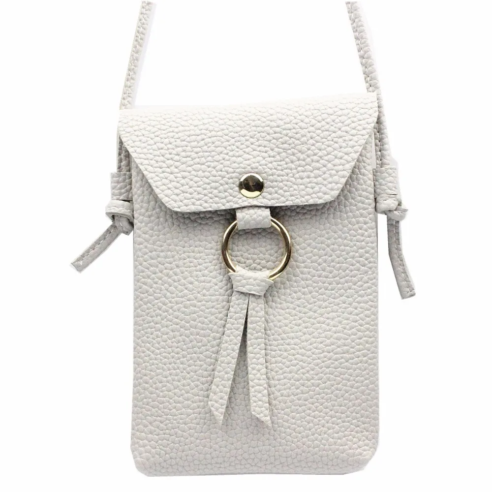 

M606 2017 Small Fashion Women Messenger Bag Tassel Candy color Bag Ring Hasp Women Handbag Pu Leather Women Mini Messenger Bags