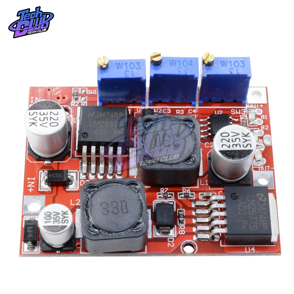 LM6019 DC-DC шаг вверх-вниз модуль автоматического солнечных панелей Boost бак