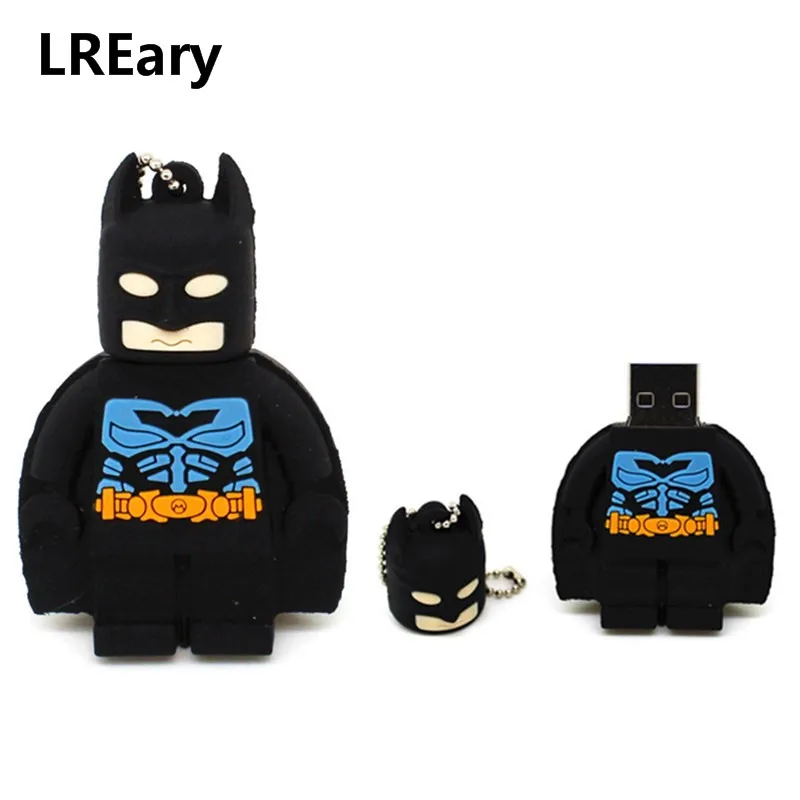 Хит продаж Модный USB флеш-накопитель с изображением Бэтмена супергероем 64 ГБ