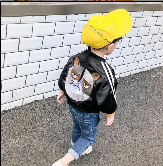 Coat spring and autumn boys girls jackets tide 2018 new baby casual baseball uniform bat sleeves Korean version | Детская одежда и