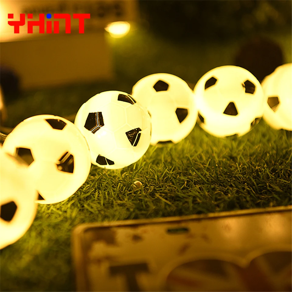 Luminaria lamp holiday decoration football bulb string light Bar atmosphere LED For Christmas Celebrating the world cup party | Освещение