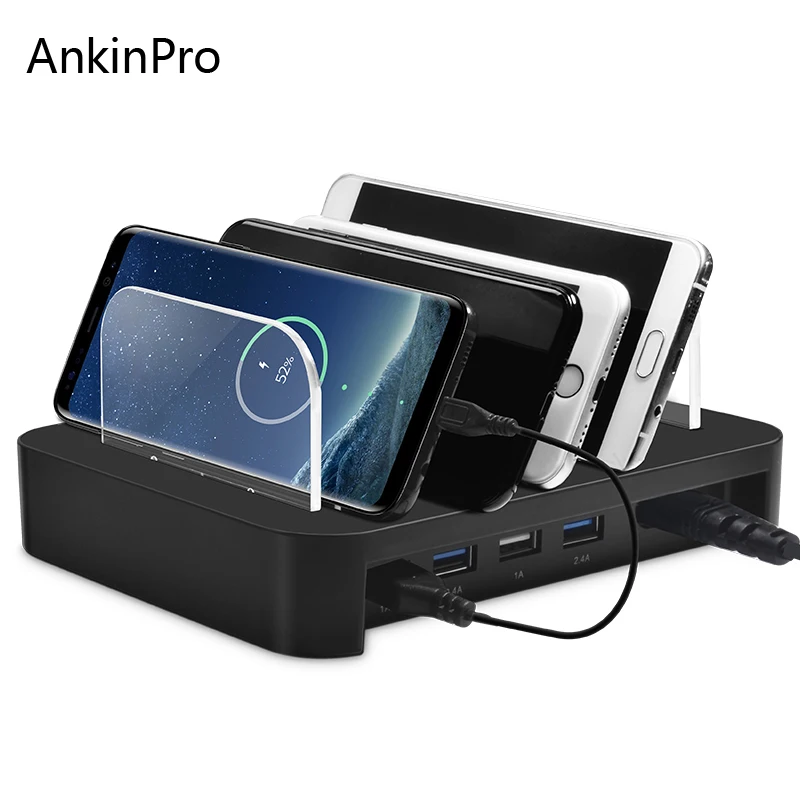 CinkeyPro 4 порта USB зарядное устройство для телефона планшеты станция универсального