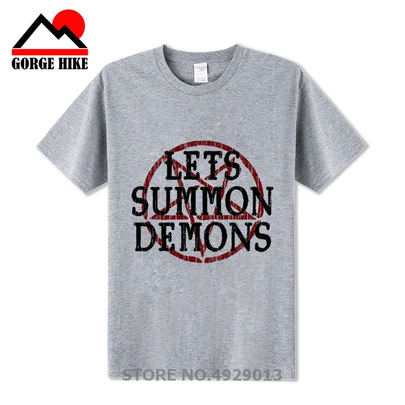 Оккультная футболка Let S Summon Demons Мужская с принтом из мультфильма волшебный круг
