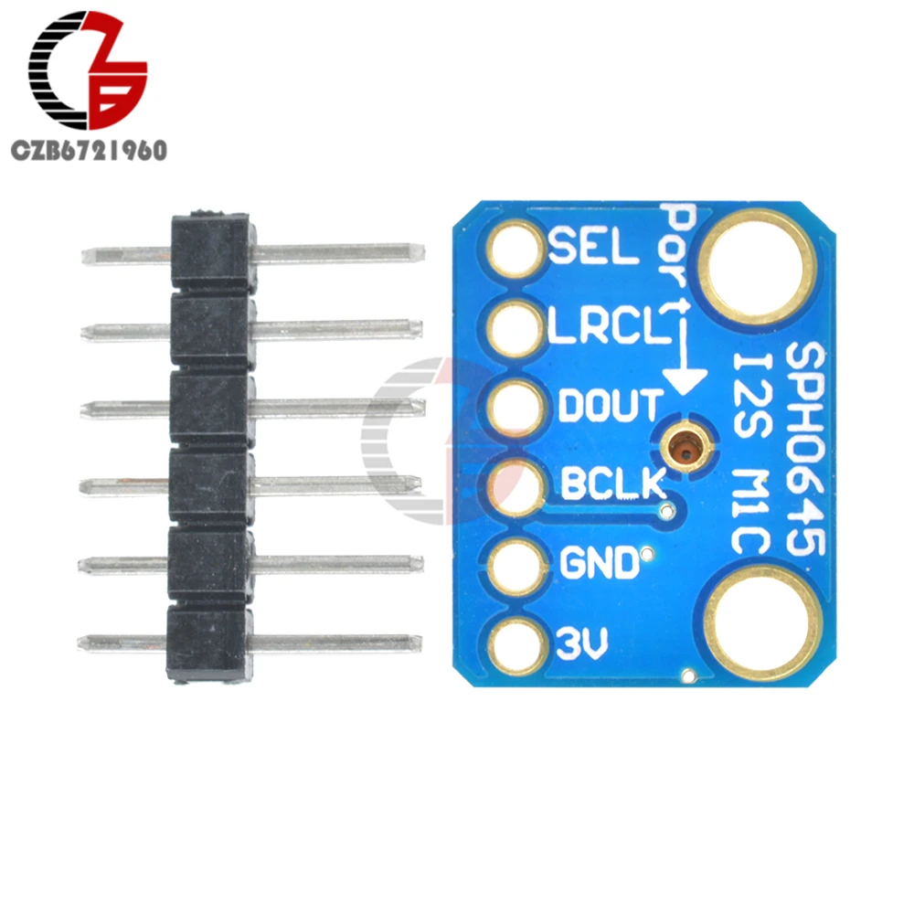 SPH0645 I2S MEMS микрофон Breakout совета 50 Гц-15 кгц цифровой Выход Mic часы слово данных выберите для аудио Запись обнаружения