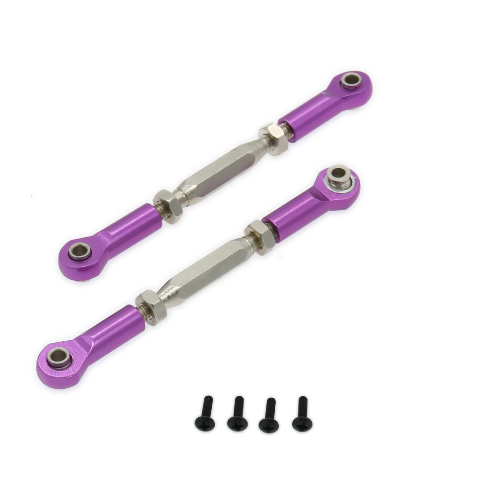 

2PCS 70-78mm Front/Rear Servo Link Steering Rc Car 1/10 Hpi Bullet3.0 St/Mt BMT0010 Upgraded Hop-Up Parts Aluminum RCAWD