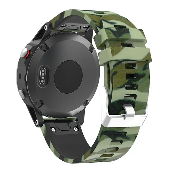 Color I 22 мм ремешок на запястье для Garmin Fenix 5 forerunner 935 gps Смарт-часы с принтом спортивный силиконовый ремешок для часов с быстрым выпуском - Цвет: Color I