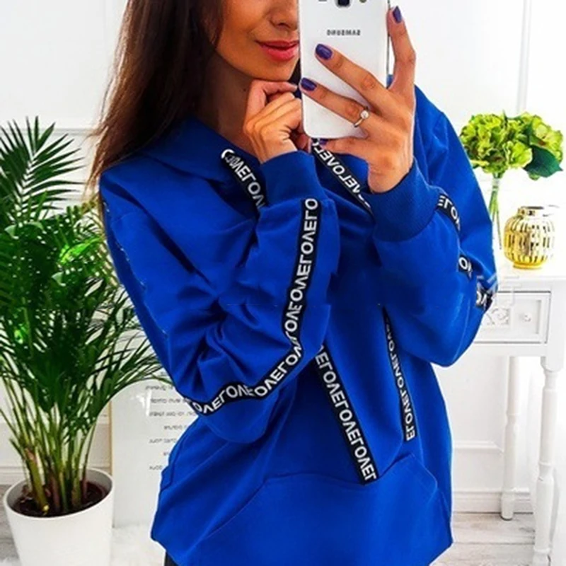 Женские толстовки с капюшоном в стиле Харадзюку весенне-осенний пуловер