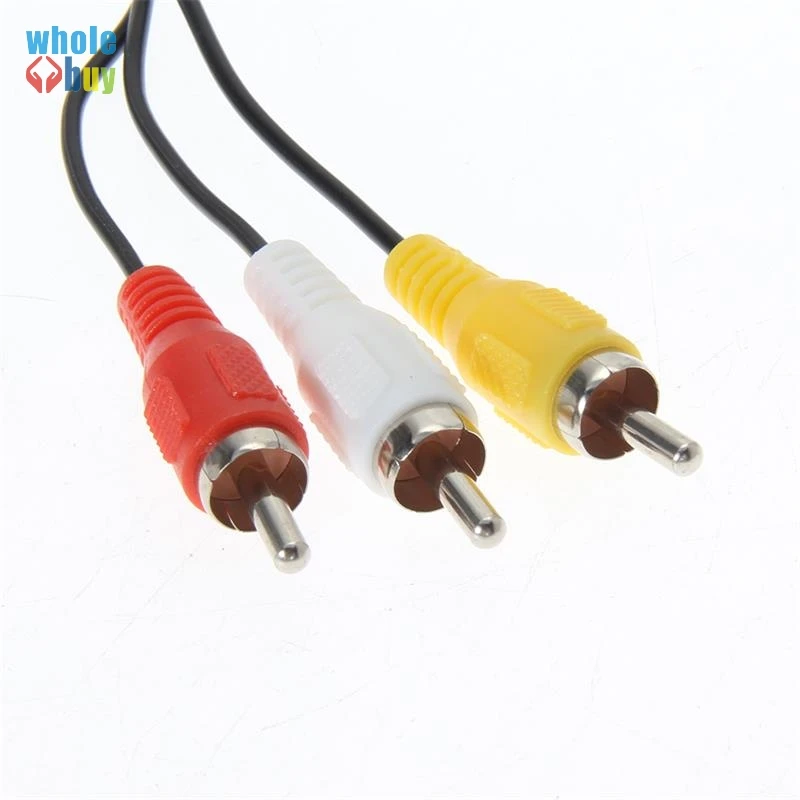 Оптовая продажа 6 футов (1 8 м) Аудио Видео AV кабель для 3RCA 3 RCA SONY PS2 PS3 / PlayStation SYSTEM 200