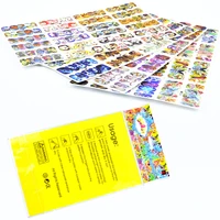 1 pack 48 sheets water transfer nail art sticker mix 48 designs cartoon style nails gel beauty decal makeup manicure wrap decals