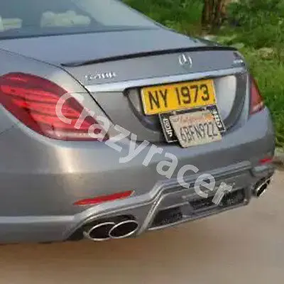 W222 S класс S63 AMG S300 S350 S400 S500 S550 карбоновое волокно задний багажник спойлер крыльев