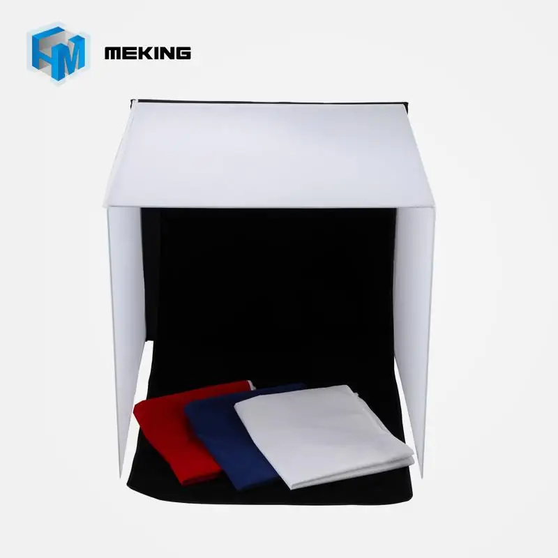 Koop Meking 50 Cm Folding Photo Studio Schieten Tent Draagbare Mini LED Lamp Licht Kubus Diffusion Soft Box Kit