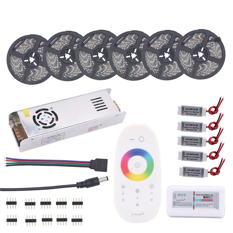 Светодиодная лента BEILAI 5050 RGB водонепроницаемая 5 м 10 15 20 30 12 В постоянного тока RGBW