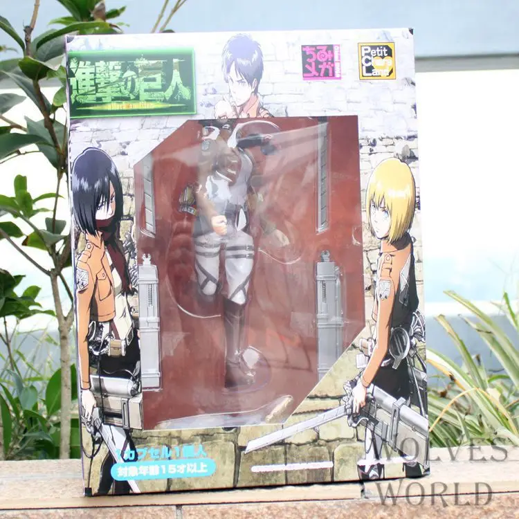 J.G Chen Бесплатная доставка Аниме атака на Титанов Figma Mikasa Ackerman 25 см ПВХ фигурка