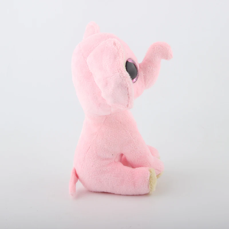 Ty Beanie Boos Новый розовый слон с зелеными ушками плюшевые куклы игрушечные лошадки