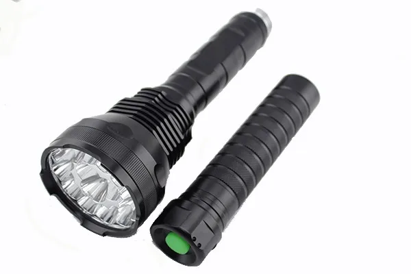 Billig ANJOET Lange Abstand 15 * XML T6 5-Modus Taschenlampe High Power 18000 Lm 15 X XM-L T6 LED Taschenlampe Für 18650 Oder 26650 Batterie