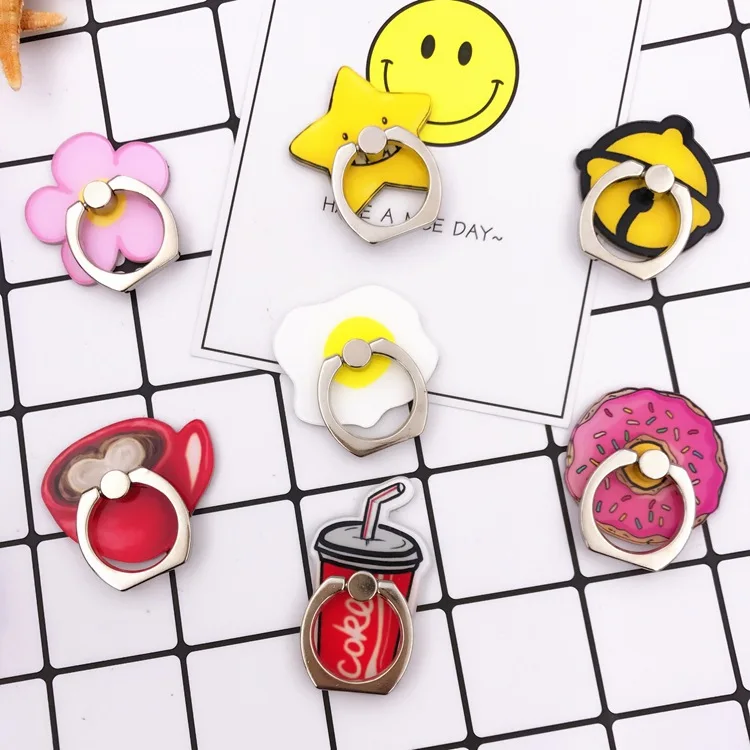 Новый дизайн 1 шт. универсальное акриловое кольцо на палец 360 градусов держатель